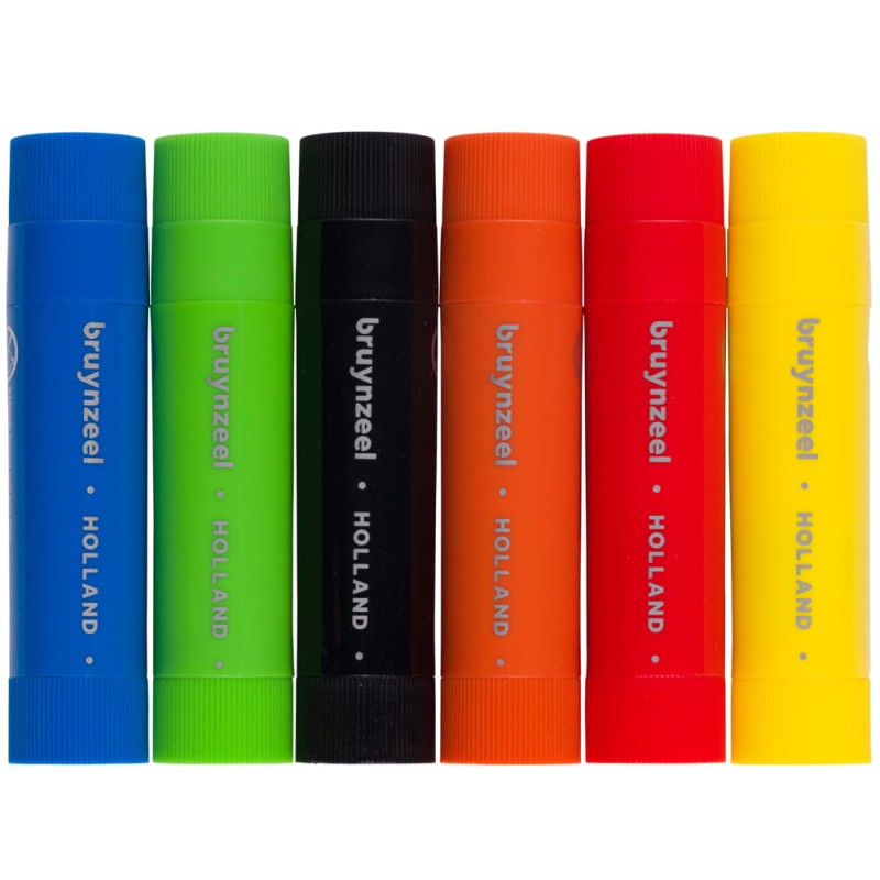 Kredki wykręcane Bruynzeel Poster paint stick set Basic 6 colours