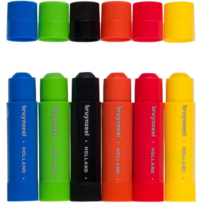 Kredki wykręcane Bruynzeel Poster paint stick set Basic 6 colours