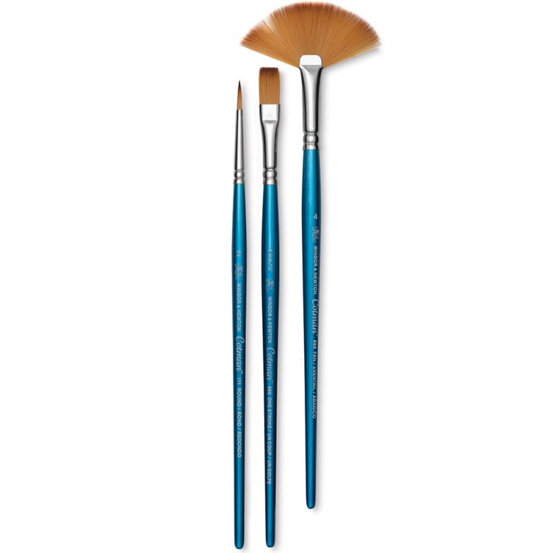 Zestaw pędzli syntetycznych Winsor &amp; Newton Cotman 3 - 3 szt., mix