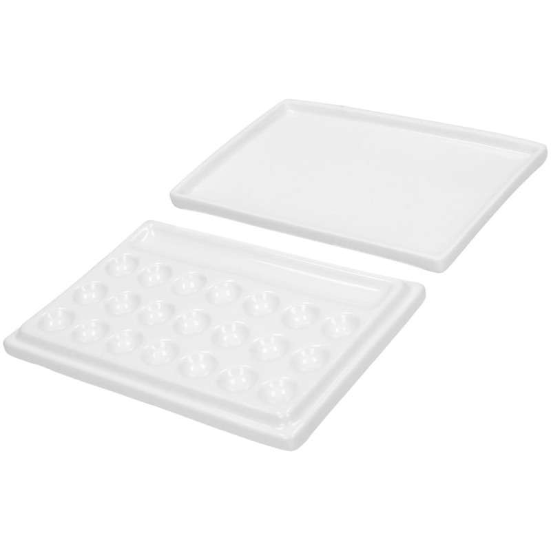 Paletka porcelanowa Renesans z pokrywką 22 zagłębienia