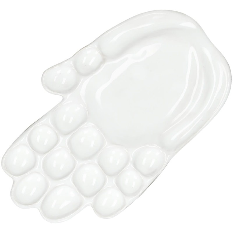 Paletka ceramiczna Renesans w kształcie dłoni