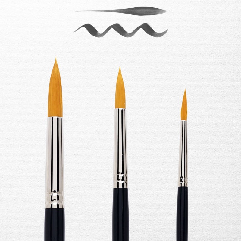 Zestaw pędzli syntetycznych Van Gogh 191 - 3 szt., okrągłe