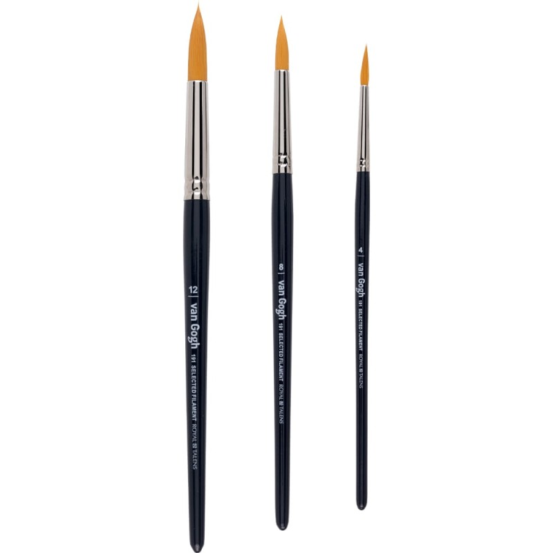 Zestaw pędzli syntetycznych Van Gogh 191 - 3 szt., okrągłe