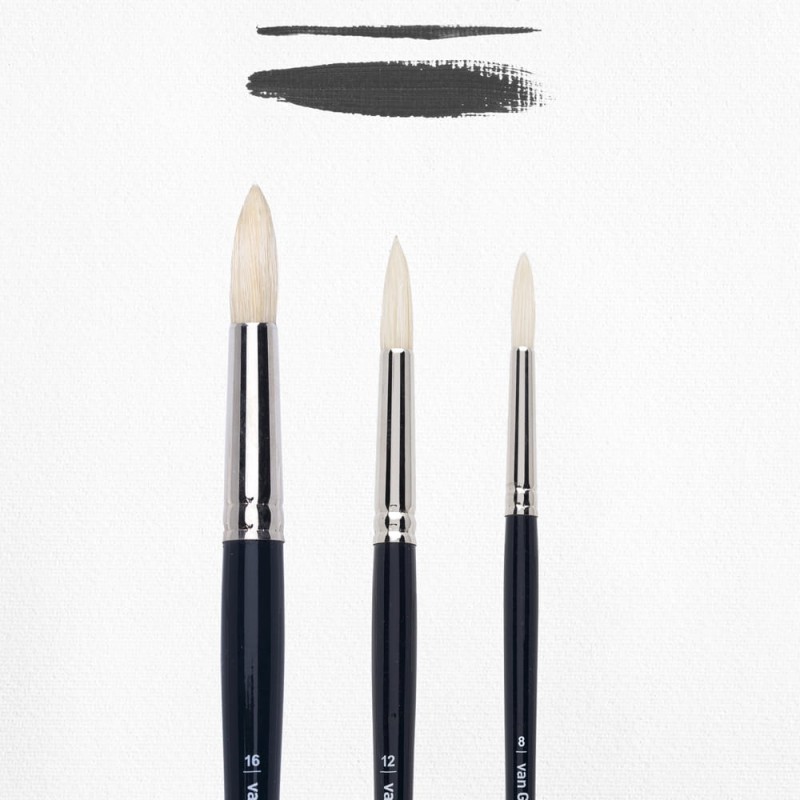 Zestaw pędzli szczecinowych Van Gogh 211 - 3 szt., okrągłe