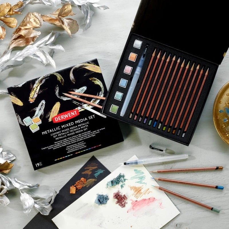 Kredki Metallic Mixed Media set Derwent