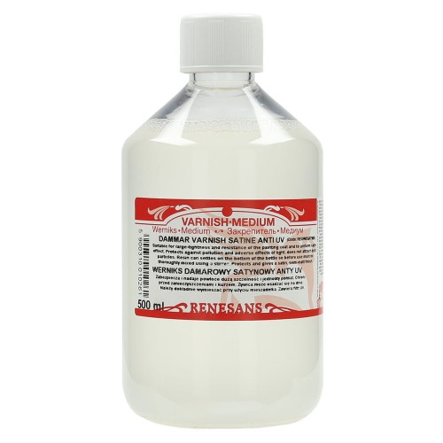 Werniks damarowy satynowy anty UV Renesans 500 ml