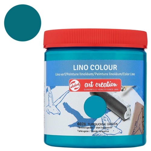 Farba Lino Colour Art Creation Talens 250 ml - 6026 Turquoise green 