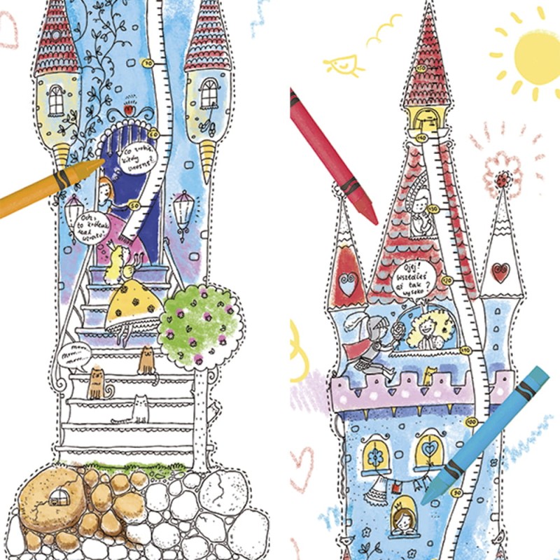 Koloromiarka wzrostu Monumi „Zamek księżniczek”