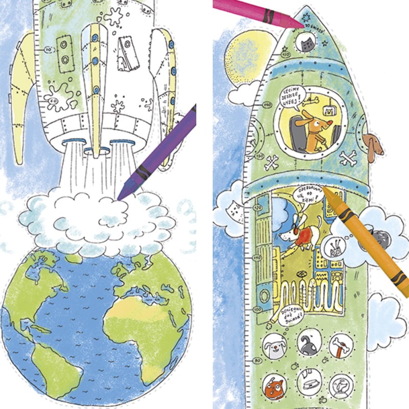 Koloromiarka wzrostu Monumi „Psia rakieta”