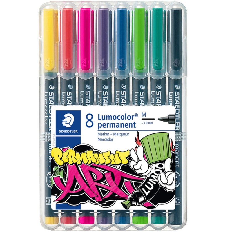 Zestaw foliopisów Lumocolor ART Staedtler M w etui 8 szt