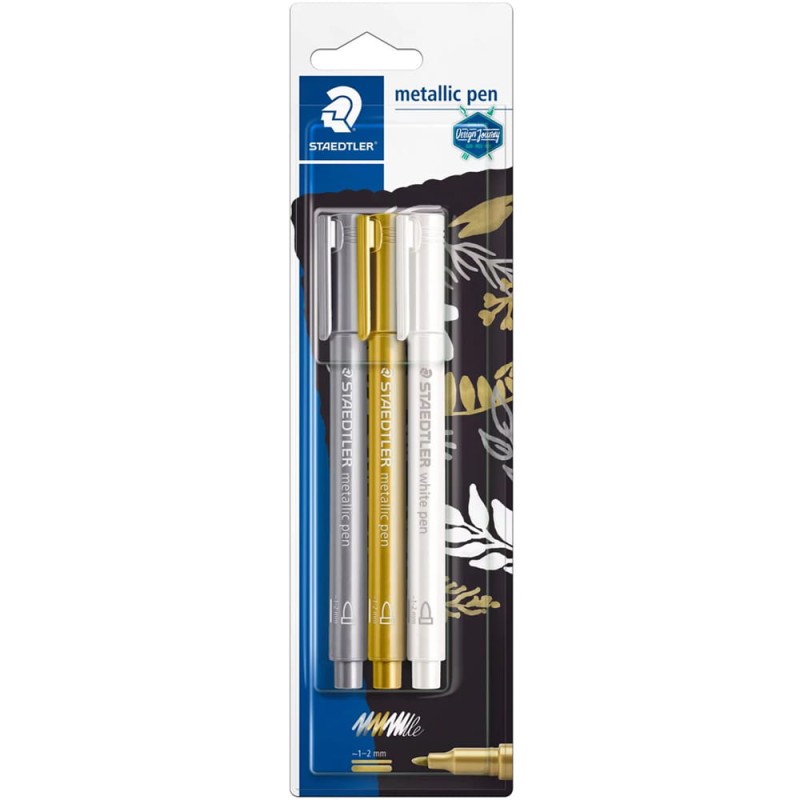 Zestaw markerów metalicznych Metallic Pen Staedtler 3 szt