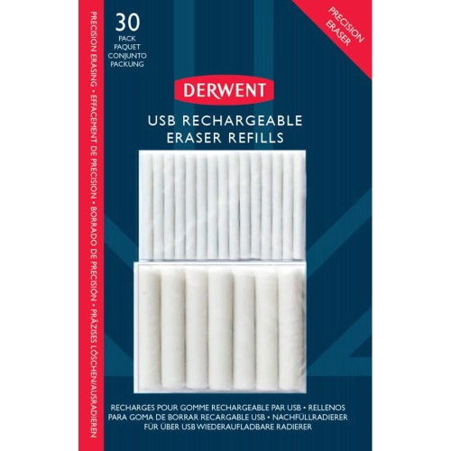 Wkłady do gumki elektrycznej USB Derwent 30 szt.