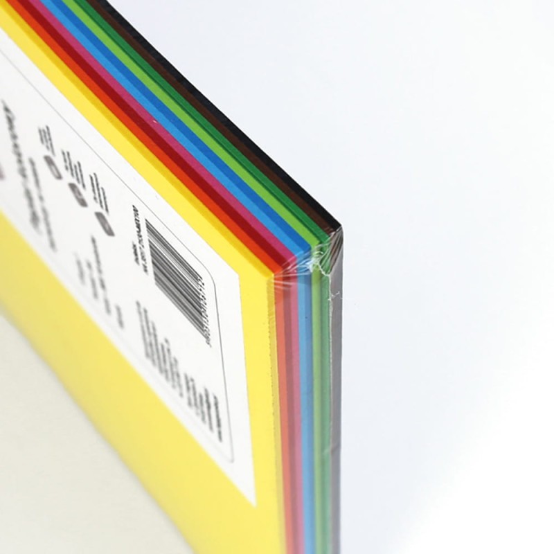 Papier kolorowy brystol Happy Color A4, 170 g - Mix 10 kolorów, 100 ark. 04