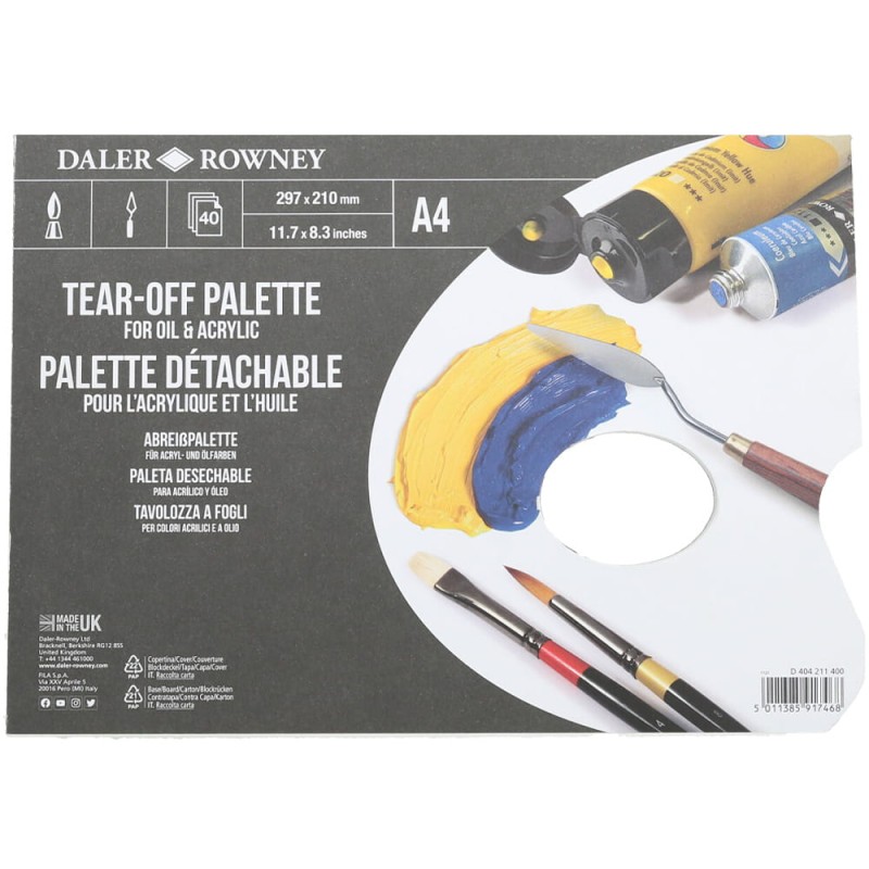 Paleta papierowa A4 Rowney 02