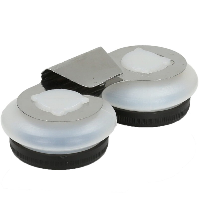 Pojemnik plastikowy podwójny z klipsem