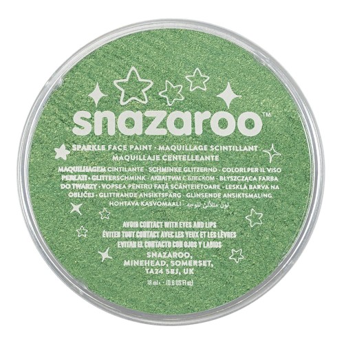 Farba do twarzy Snazaroo 18 ml - 401 Sparkle Pale Green (błyszcząca) 
