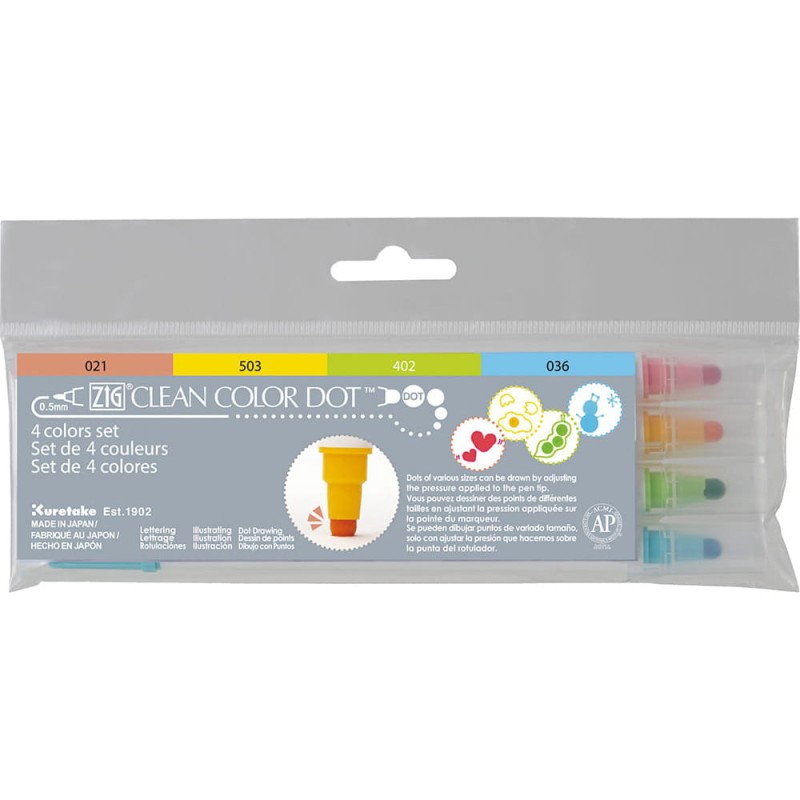 Pisaki-dwustronne-ZIG-Clean-Color-Dot-Kuretake-zestaw-4-szt-04
