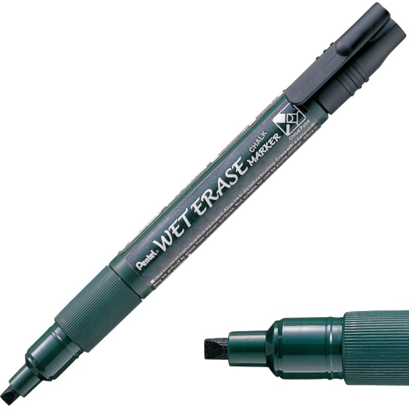 Marker kredowy Pentel Wet Erase Czarny
