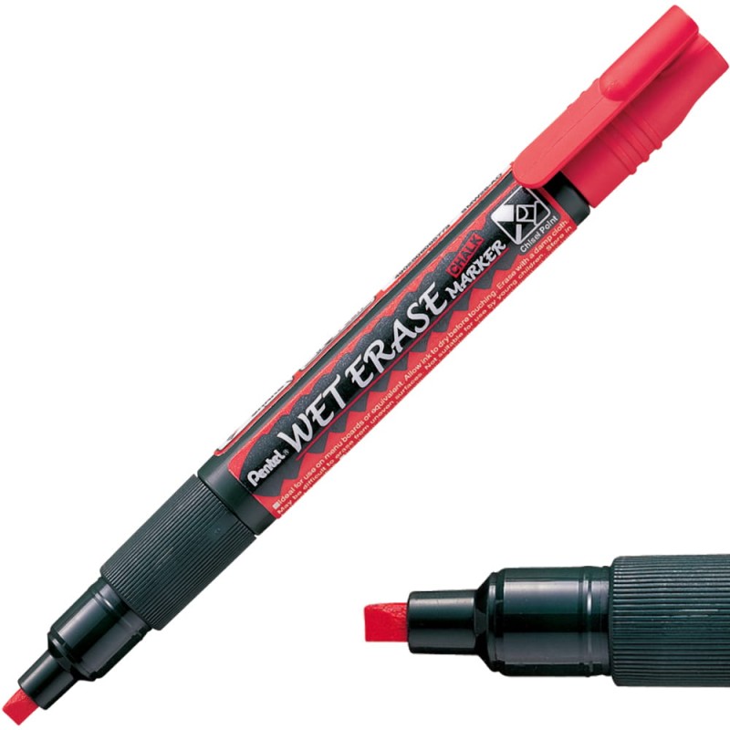 Marker kredowy Pentel Wet Erase Czerwony