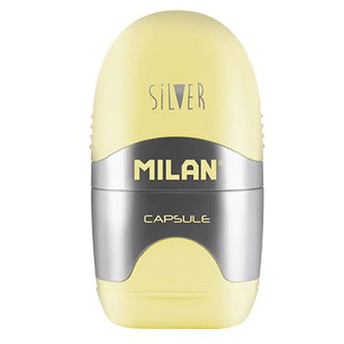 Gumko temperówka 2w1 Capsule SIlver MILAN - Cytrynowa 