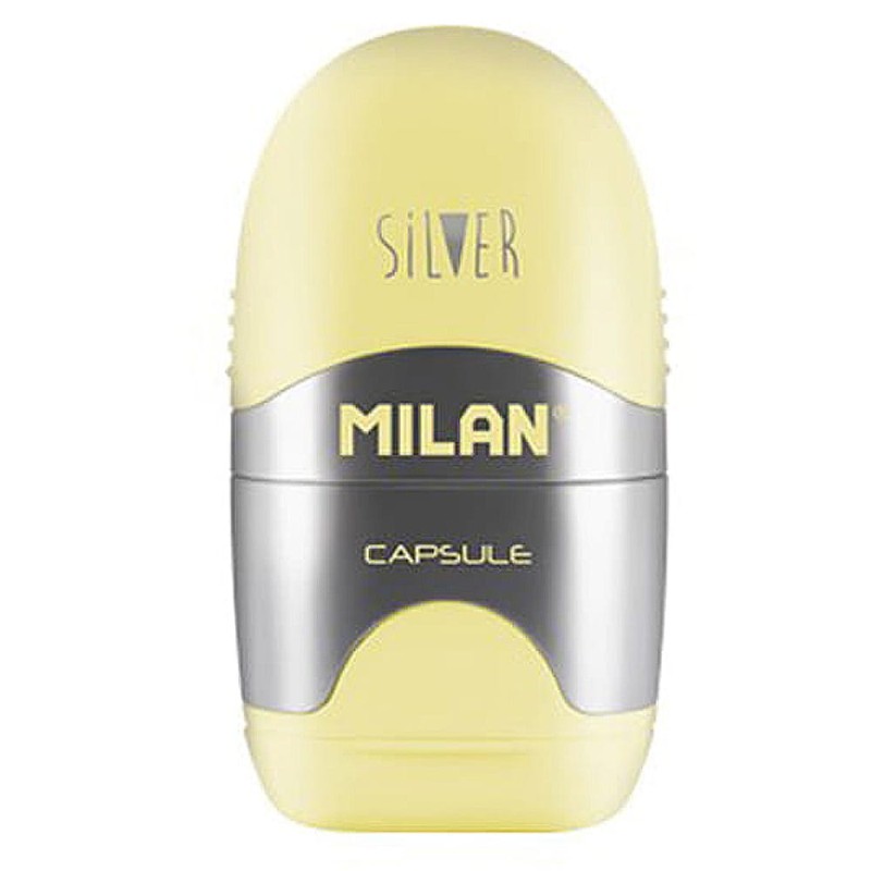 Gumko temperówka 2w1 Capsule SIlver MILAN - Cytrynowa