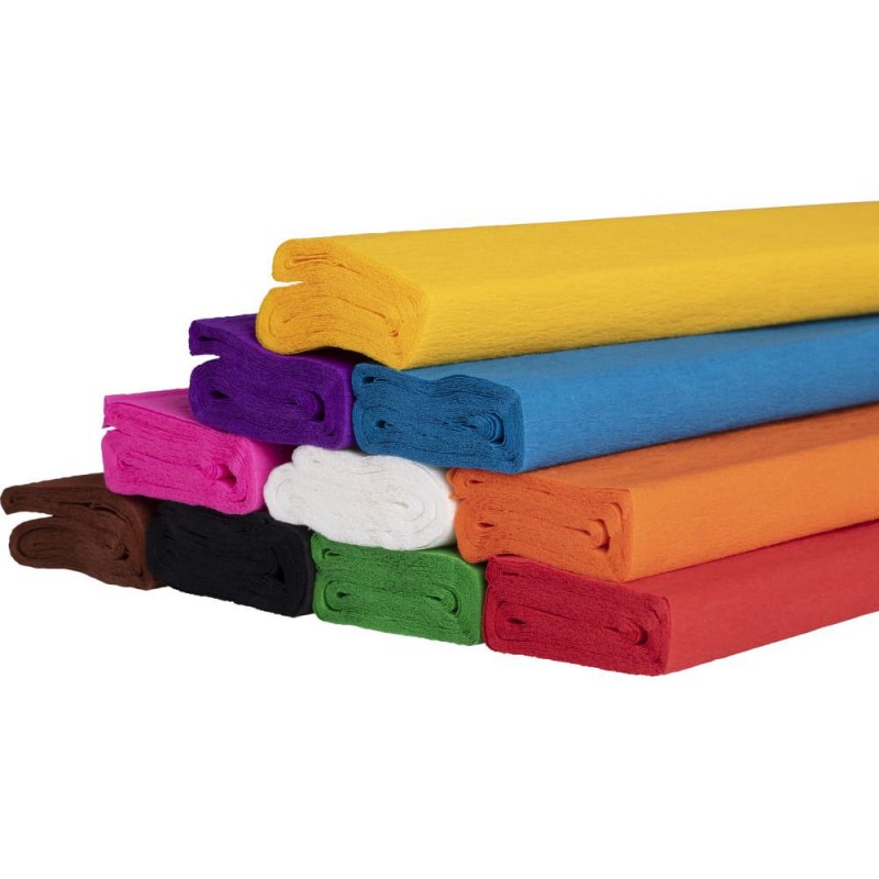 Bibuła marszczona Happy Color 10 kolorów - MIX A