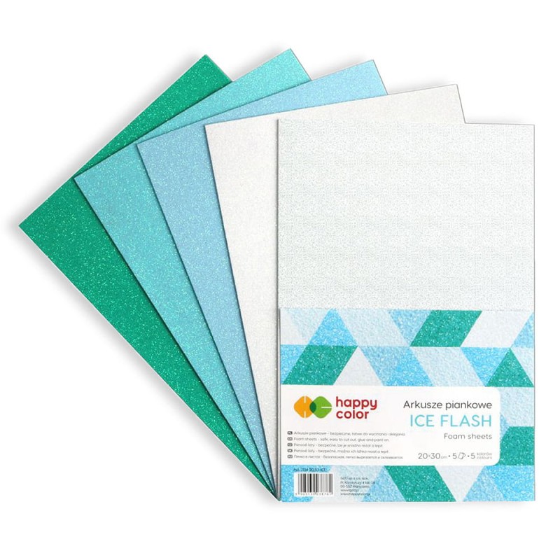 Arkusze piankowe Happy Color 20x30 cm - ICE FLASH