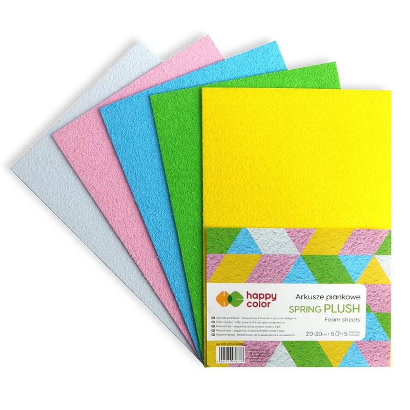 Arkusze piankowe Happy Color 20x30 cm - SPRING PLUSH