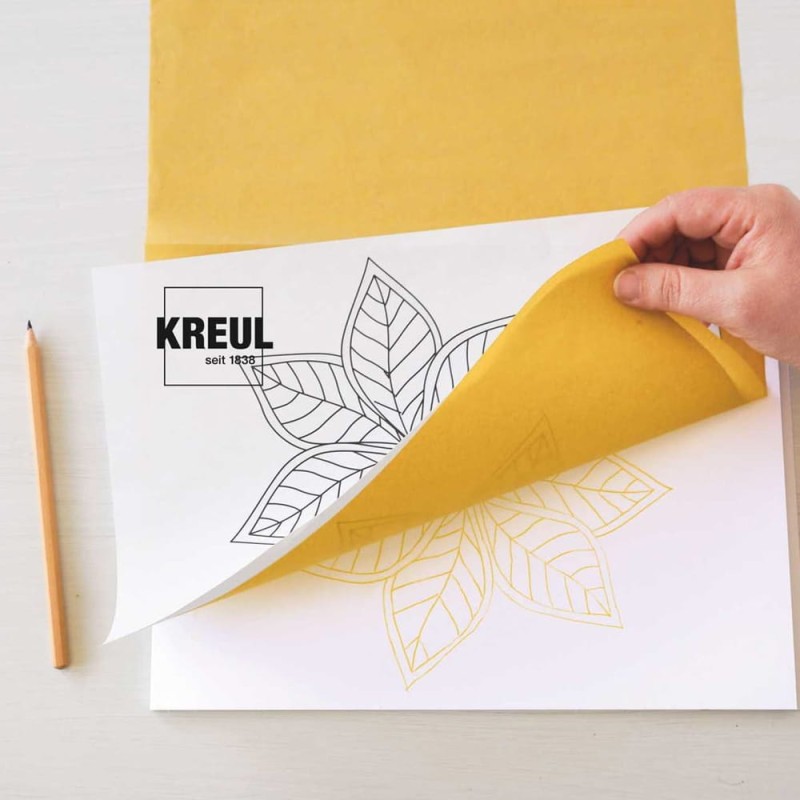 Żółty papier kopiujący na tkaniny Kreul A3