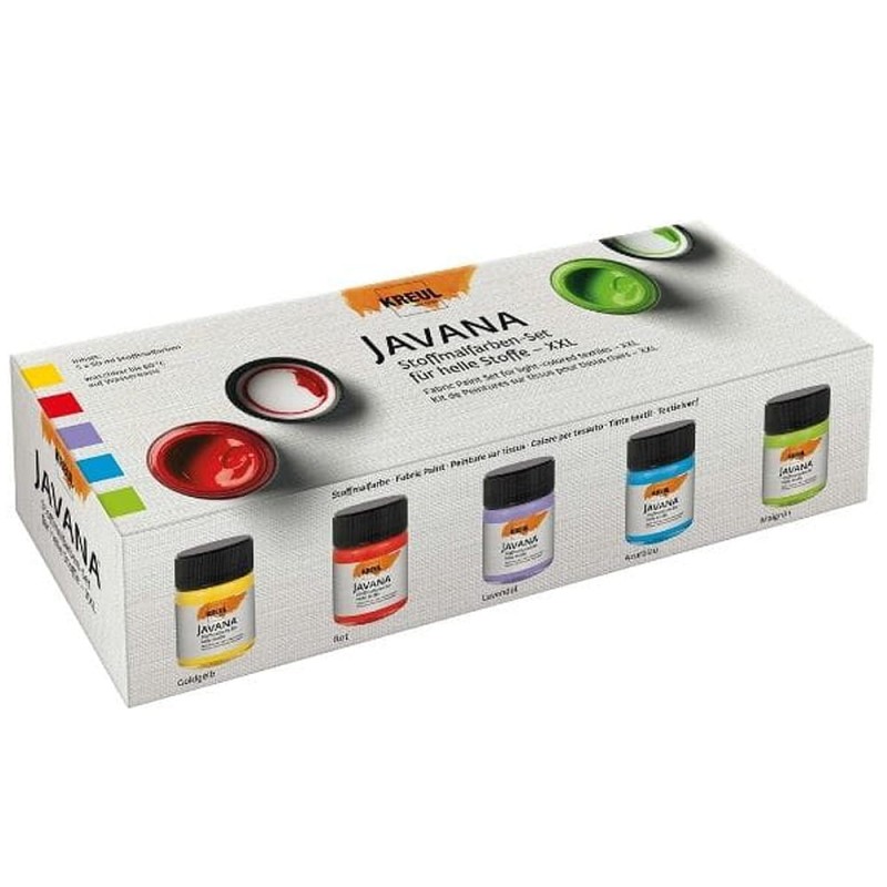 Zestaw farb do tkanin Javana Kreul 5 szt. - XXL