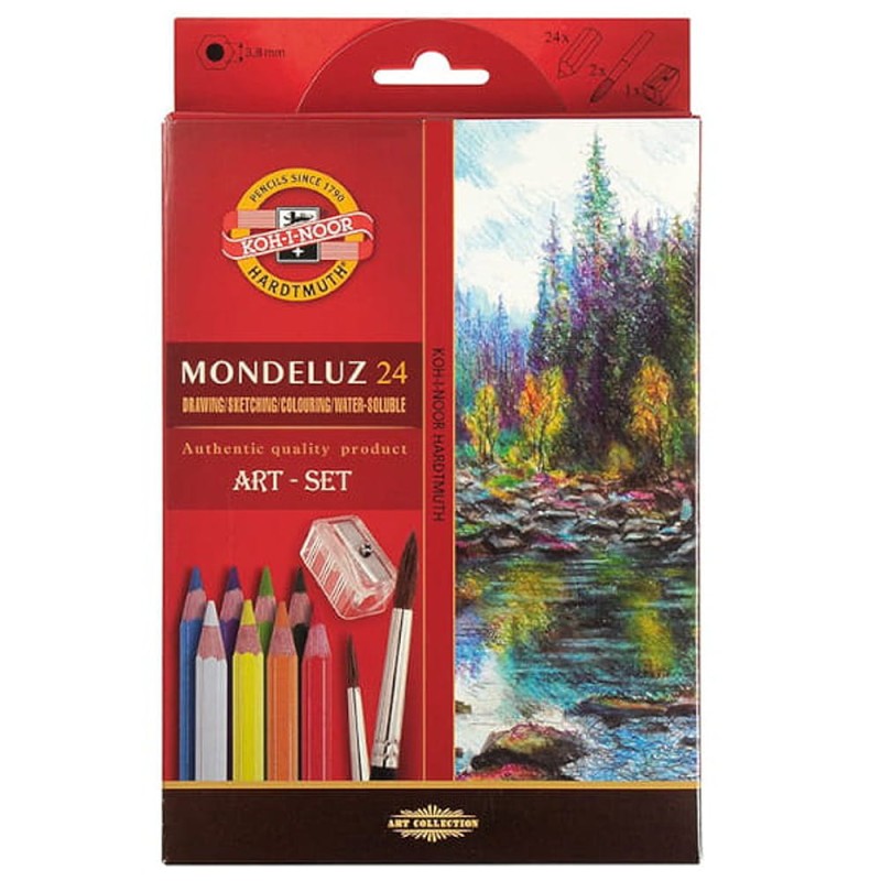Zestaw rysunkowy z kredkami i blokiem Koh-I-Noor