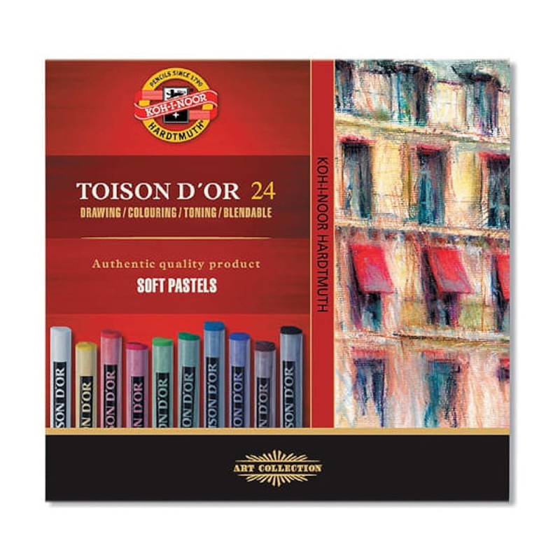 Zestaw rysunkowy z blokiem i pastelami Toison D'or Koh-I-Noor