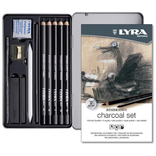 Lyra Rembrandt Charcoal metal set 12 el.