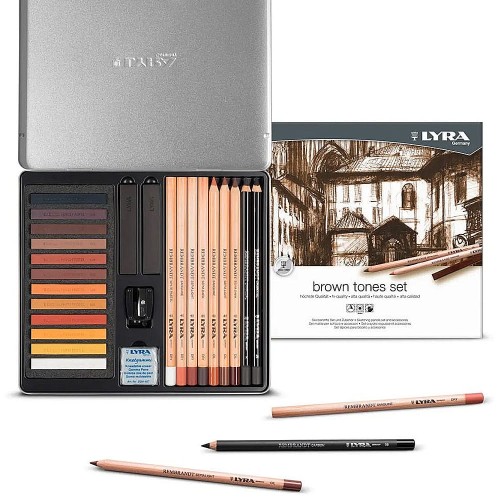 Lyra Rembrandt Sketching set 25 el. Brown