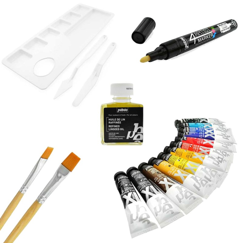 Zestaw farb olejnych Studio XL Oil Collection box Pebeo 12x20 ml