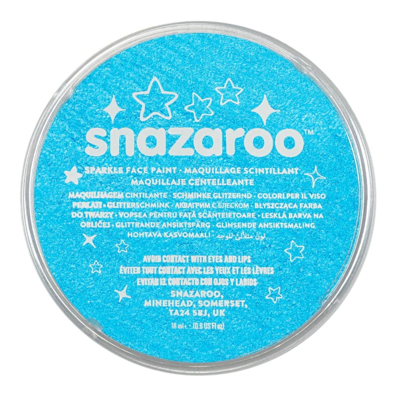 Farba do twarzy Snazaroo 18 ml - 481 Sparkle Turquoise (błyszcząca) 01