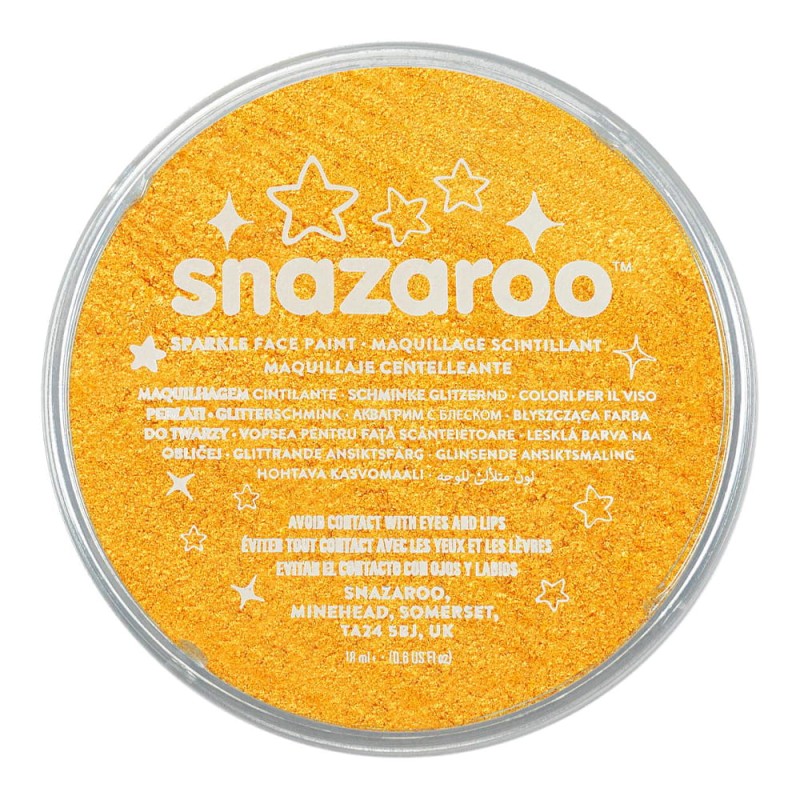 Farba do twarzy Snazaroo 18 ml - 221 Sparkle Yellow (błyszcząca) 01