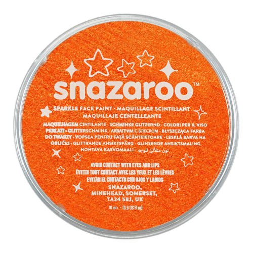 Farba do twarzy Snazaroo 18 ml - 531 Sparkle Orange (błyszcząca)