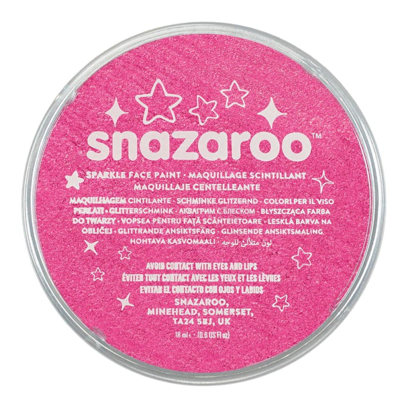 Farba do twarzy Snazaroo 18 ml - 581 Sparkle Pink (błyszcząca) 01