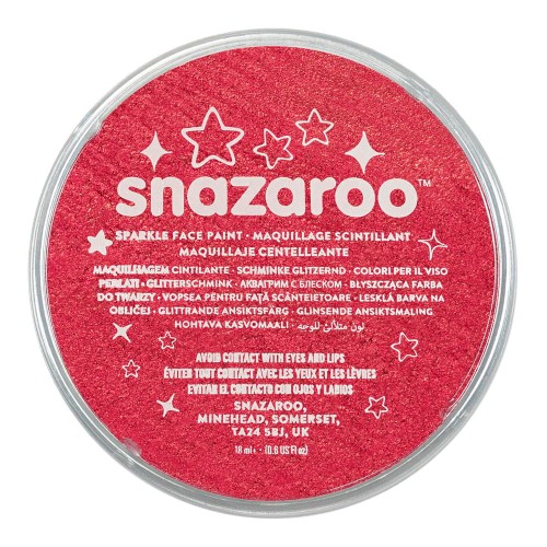 Farba do twarzy Snazaroo 18 ml - 550 Sparkle Red (błyszcząca)