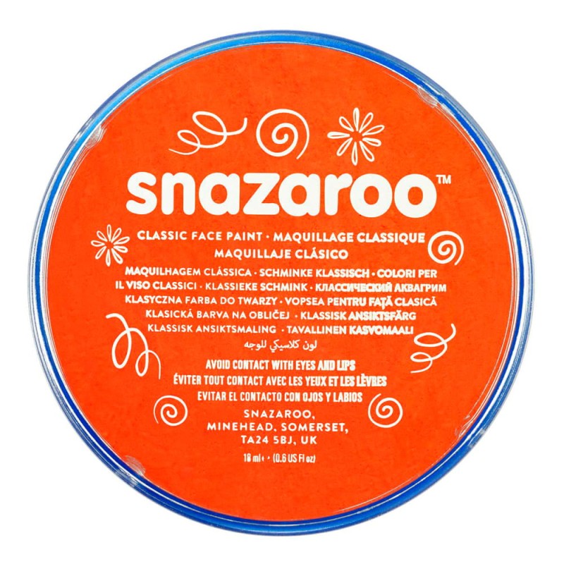 Farba do twarzy Snazaroo 18 ml - 552 Dark Orange 01