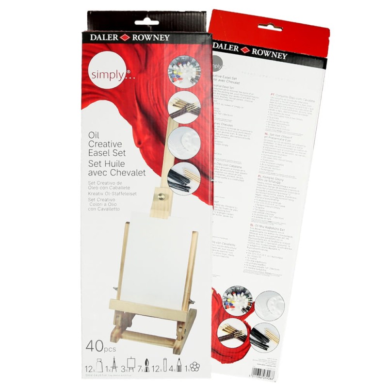 Farby olejne Simply Creative Easel Set Rowney