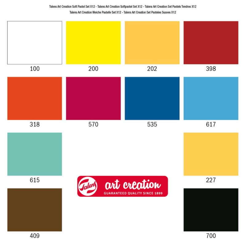 Pastele suche Art Creation 12 szt