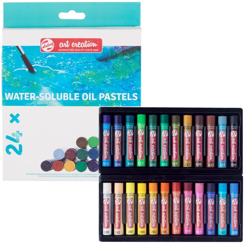 Zestaw Pasteli Olejnych rozcieńczalnych wodą Art Creation - 24szt.