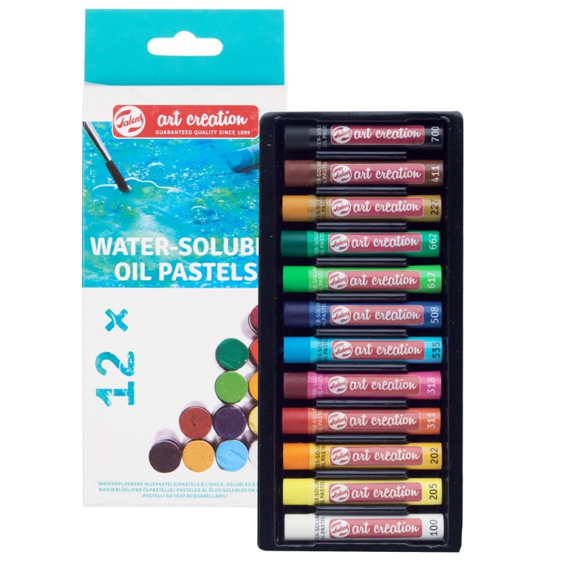 Zestaw Pasteli Olejnych rozcieńczalnych wodą Art Creation - 12szt.