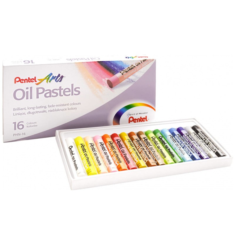 Pastele olejne Pentel, zestaw 16 szt