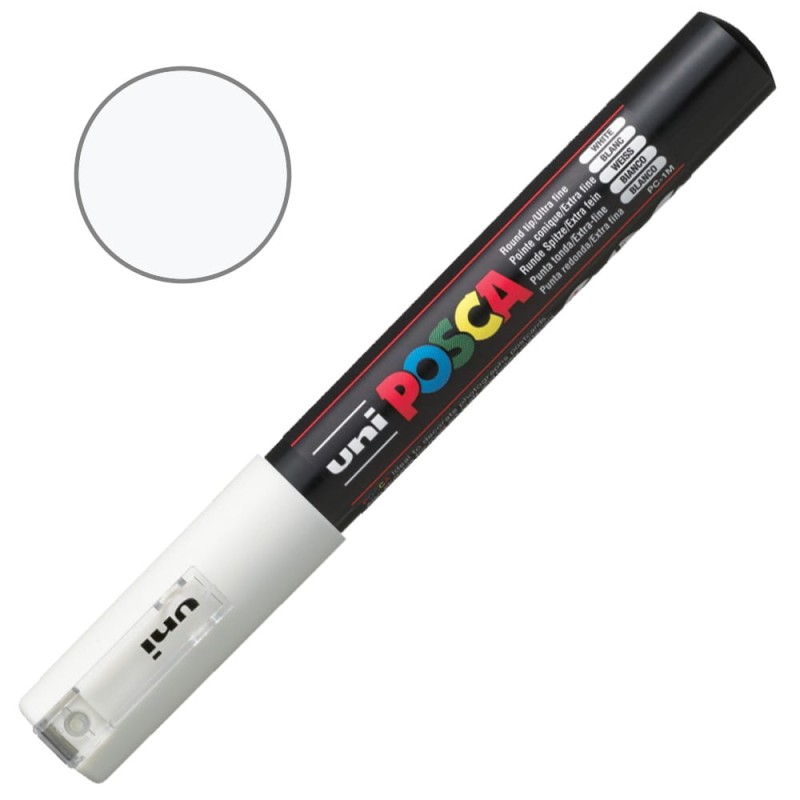 Pisak POSCA 1M 0.7 mm 01 white