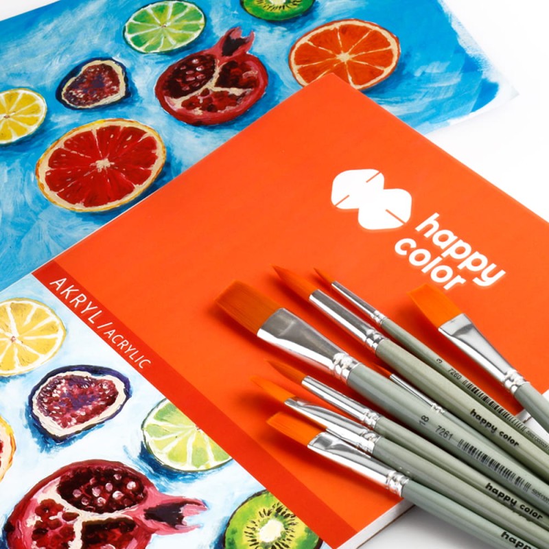 Blok do farb akrylowych Happy Color - A4, 360 g, 10 ark.