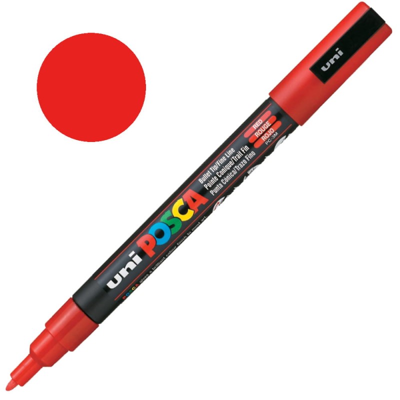 Pisak POSCA 3M 0.9-1.3 mm 15 Red