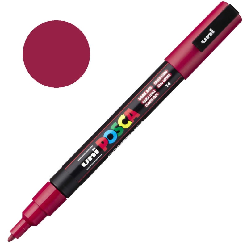 Pisak POSCA 3M 0.9-1.3 mm 14 Dark Red